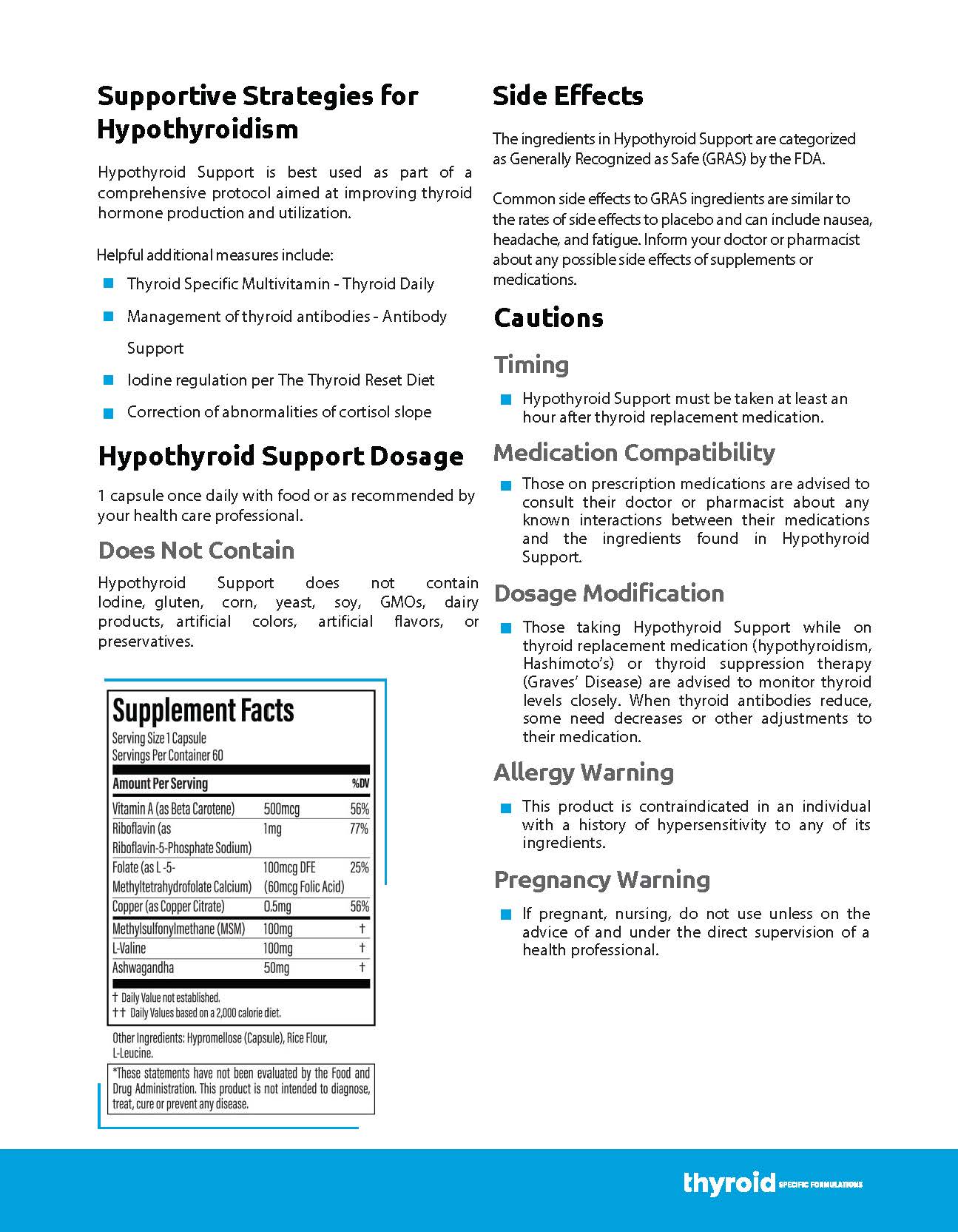 Hypothyroid Support